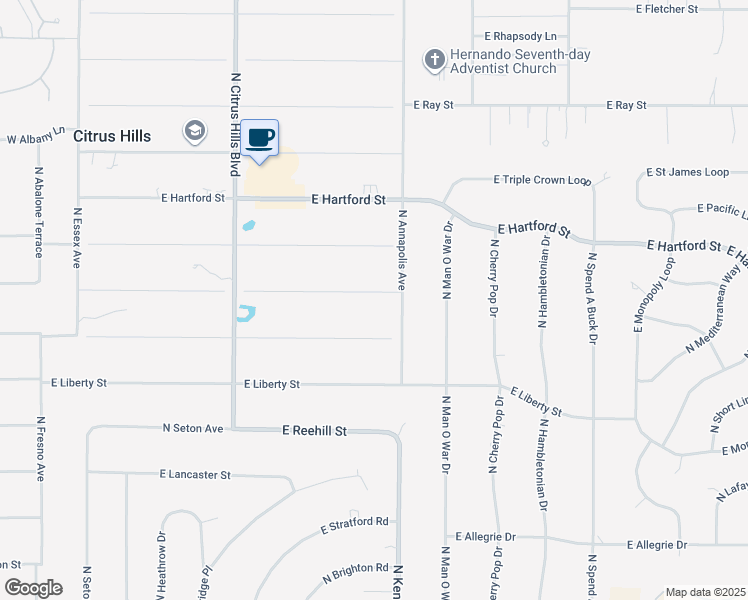 map of restaurants, bars, coffee shops, grocery stores, and more near 745 East Jenkins Court in Hernando