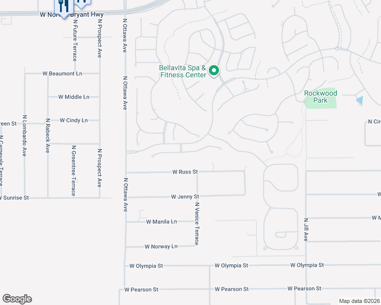 map of restaurants, bars, coffee shops, grocery stores, and more near 1602 West Laurel Glen Path in Hernando
