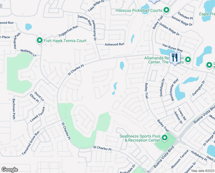 map of restaurants, bars, coffee shops, grocery stores, and more near 1948 Glenmont Court in The Villages
