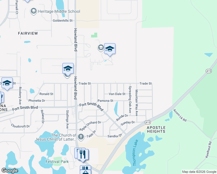 map of restaurants, bars, coffee shops, grocery stores, and more near 708 Teather Avenue in Deltona