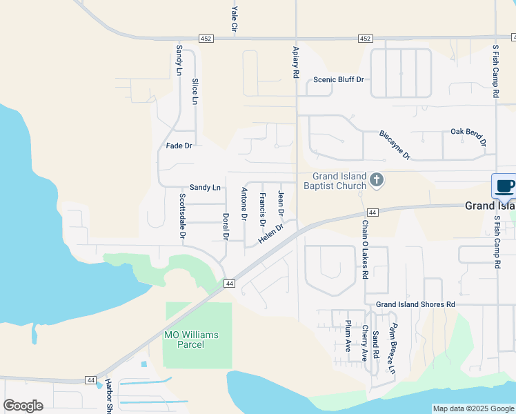 map of restaurants, bars, coffee shops, grocery stores, and more near 36605 Francis Drive in Grand Island