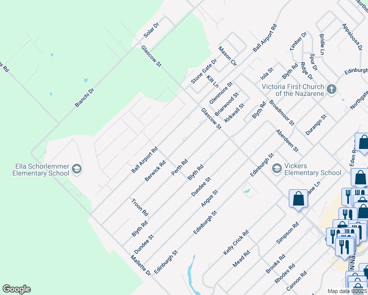 map of restaurants, bars, coffee shops, grocery stores, and more near 507 Berwick Road in Victoria