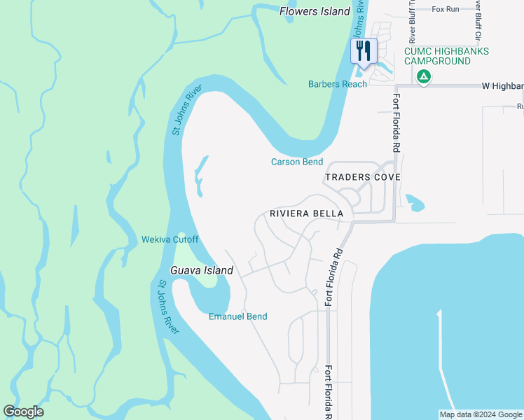 map of restaurants, bars, coffee shops, grocery stores, and more near 150 Verde Way in DeBary