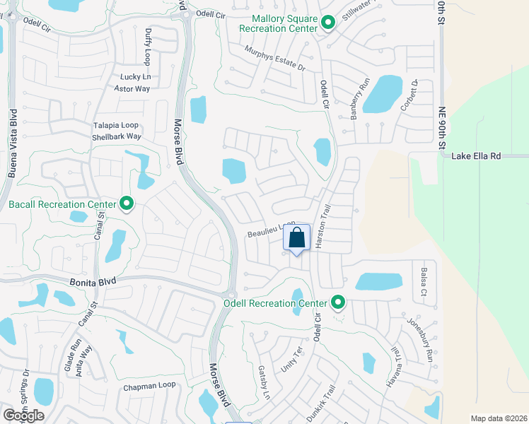 map of restaurants, bars, coffee shops, grocery stores, and more near 2040 Dipper Loop in The Villages