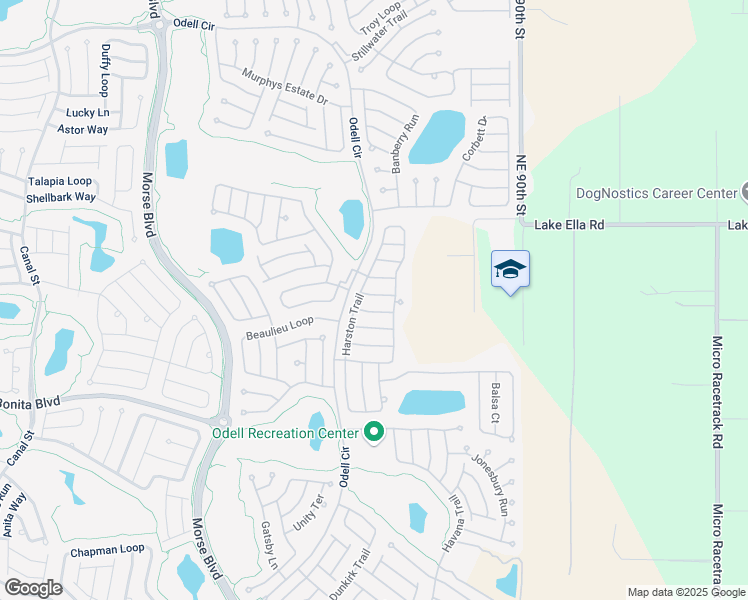 map of restaurants, bars, coffee shops, grocery stores, and more near 467 Keyhole Street in The Villages