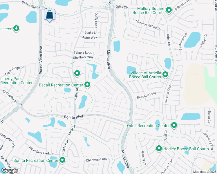 map of restaurants, bars, coffee shops, grocery stores, and more near 768 Turbeville Terrace in The Villages