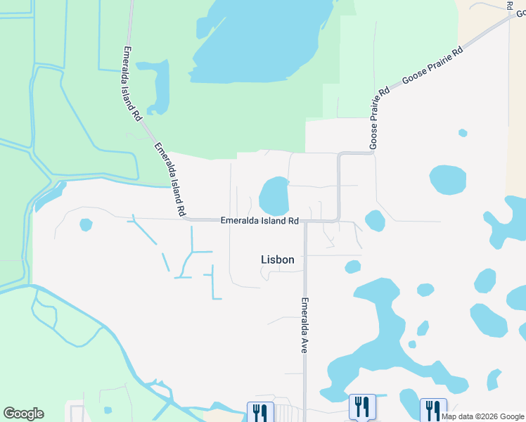 map of restaurants, bars, coffee shops, grocery stores, and more near 36720 Emeralda Island Road in Leesburg