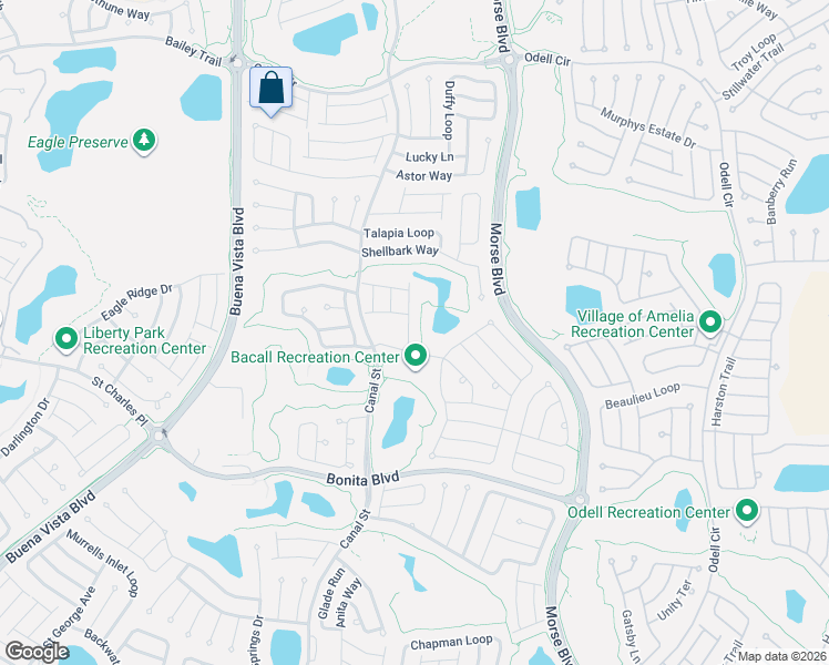map of restaurants, bars, coffee shops, grocery stores, and more near 1983 Gray Court in The Villages