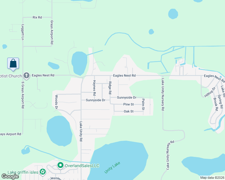 map of restaurants, bars, coffee shops, grocery stores, and more near 36851 Ridge Road in Fruitland Park