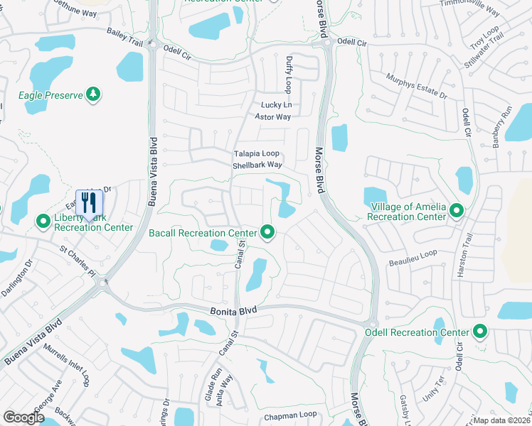 map of restaurants, bars, coffee shops, grocery stores, and more near 1983 Gray Court in The Villages