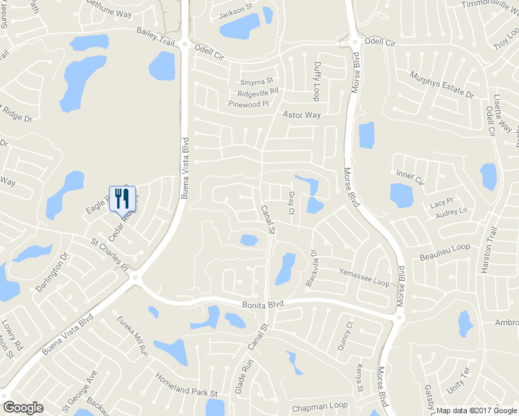 map of restaurants, bars, coffee shops, grocery stores, and more near 1973 Rembert Road in The Villages