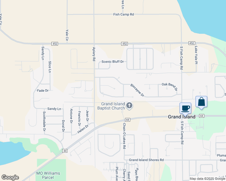 map of restaurants, bars, coffee shops, grocery stores, and more near 13136 Glenview Lane in Grand Island