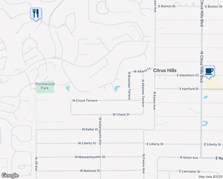 map of restaurants, bars, coffee shops, grocery stores, and more near 1514 North Mccovey Point in Hernando
