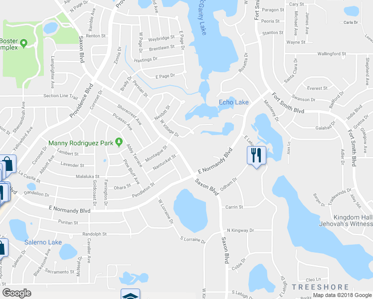 map of restaurants, bars, coffee shops, grocery stores, and more near 1729 Vivian Court in Deltona