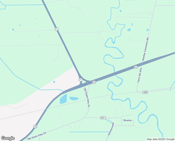 map of restaurants, bars, coffee shops, grocery stores, and more near 13614 Texas 35 in Blessing