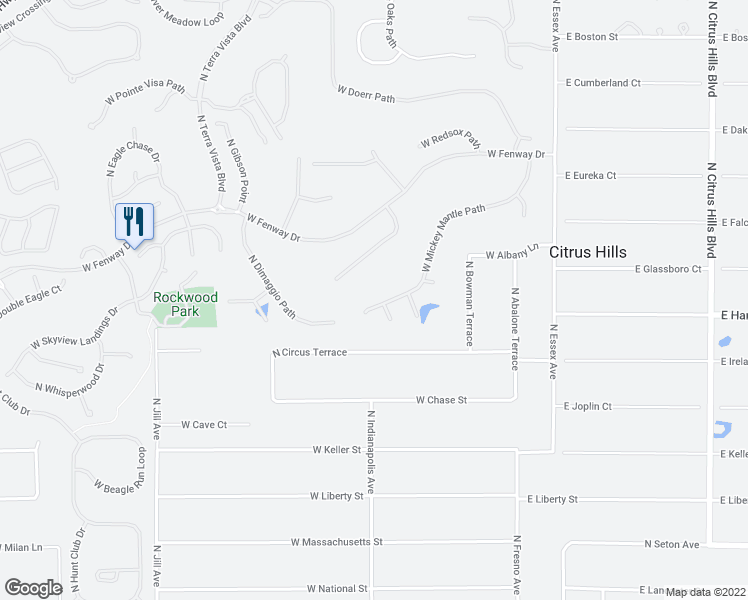 map of restaurants, bars, coffee shops, grocery stores, and more near 443 West Mickey Mantle Path in Hernando