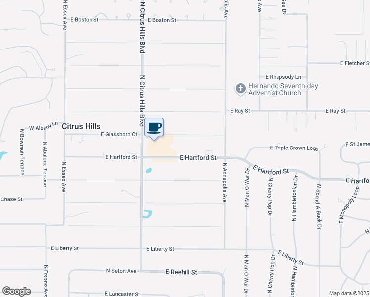 map of restaurants, bars, coffee shops, grocery stores, and more near 690 East Gilchrist Court in Hernando