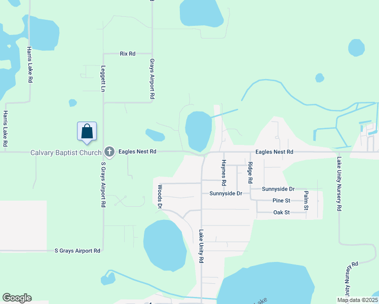 map of restaurants, bars, coffee shops, grocery stores, and more near 4170 Eagles Nest Road in Fruitland Park