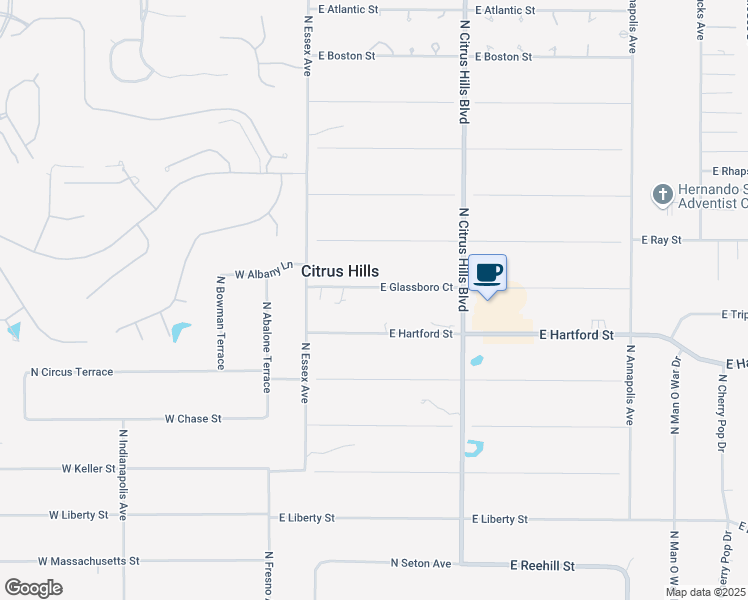 map of restaurants, bars, coffee shops, grocery stores, and more near 210 East Glassboro Court in Hernando
