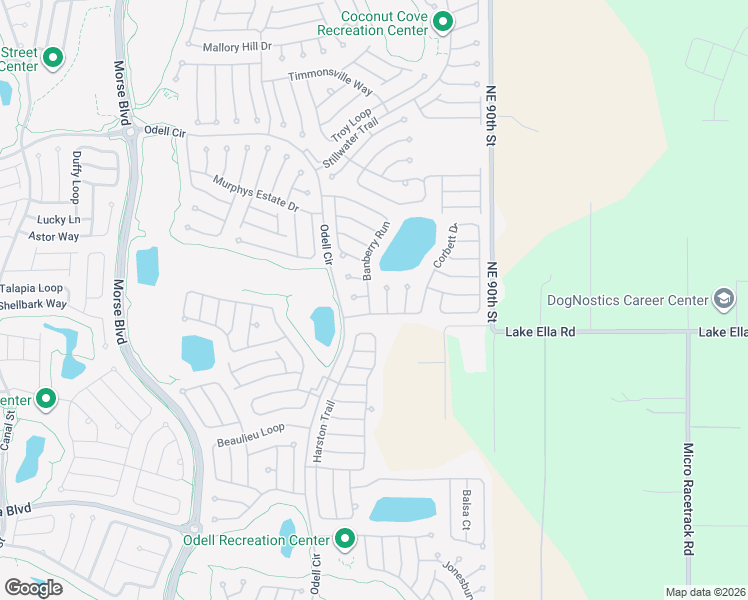 map of restaurants, bars, coffee shops, grocery stores, and more near 1849 Banberry Run in The Villages