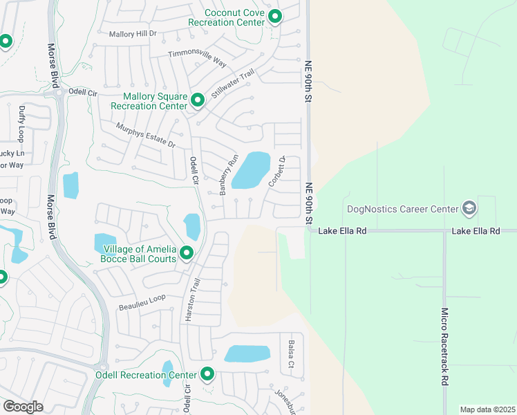 map of restaurants, bars, coffee shops, grocery stores, and more near 1848 Dobbins Terrace in The Villages
