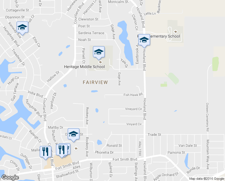 map of restaurants, bars, coffee shops, grocery stores, and more near 3480 Fish Hawk Road in Deltona
