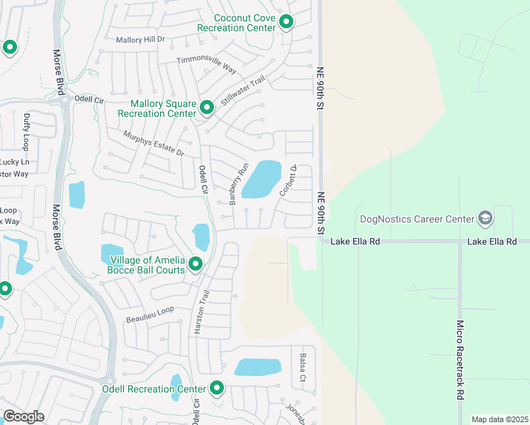 map of restaurants, bars, coffee shops, grocery stores, and more near 1848 Dobbins Terrace in The Villages