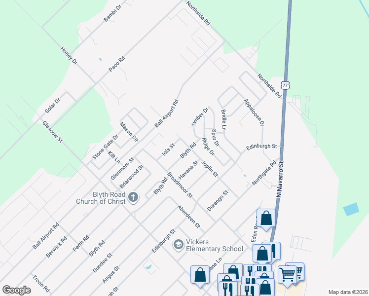 map of restaurants, bars, coffee shops, grocery stores, and more near 1006 Blyth Road in Victoria