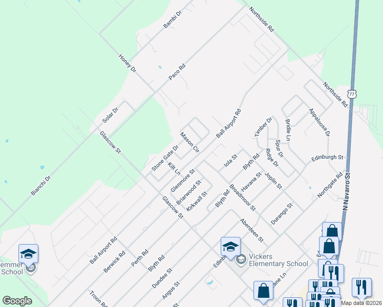 map of restaurants, bars, coffee shops, grocery stores, and more near 403 Glenmore Street in Victoria