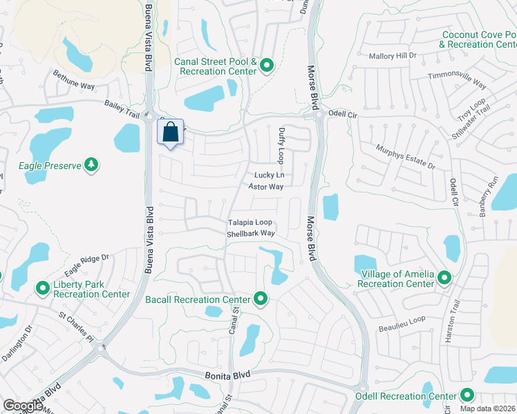map of restaurants, bars, coffee shops, grocery stores, and more near 1810 Longwood Court in The Villages