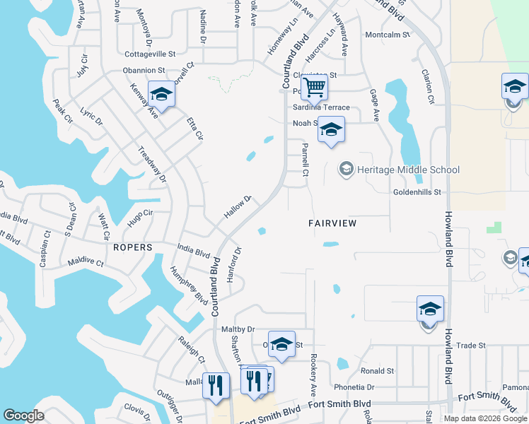 map of restaurants, bars, coffee shops, grocery stores, and more near 981 Courtland Boulevard in Deltona