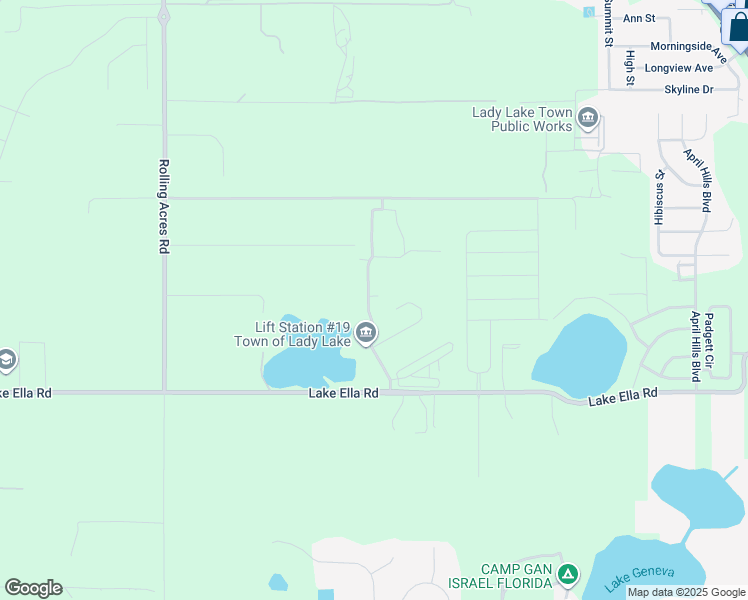 map of restaurants, bars, coffee shops, grocery stores, and more near 1167 Fiesta Key Circle in Lady Lake