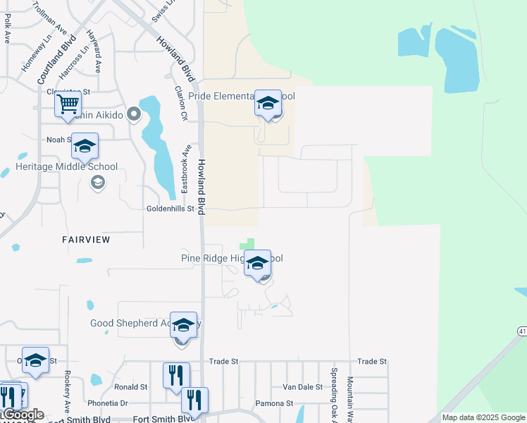 map of restaurants, bars, coffee shops, grocery stores, and more near 3505 Fernanda Drive in Deltona