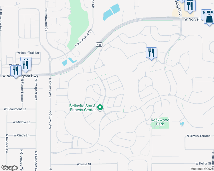 map of restaurants, bars, coffee shops, grocery stores, and more near 1988 West Skyview Crossing Drive in Citrus Hills