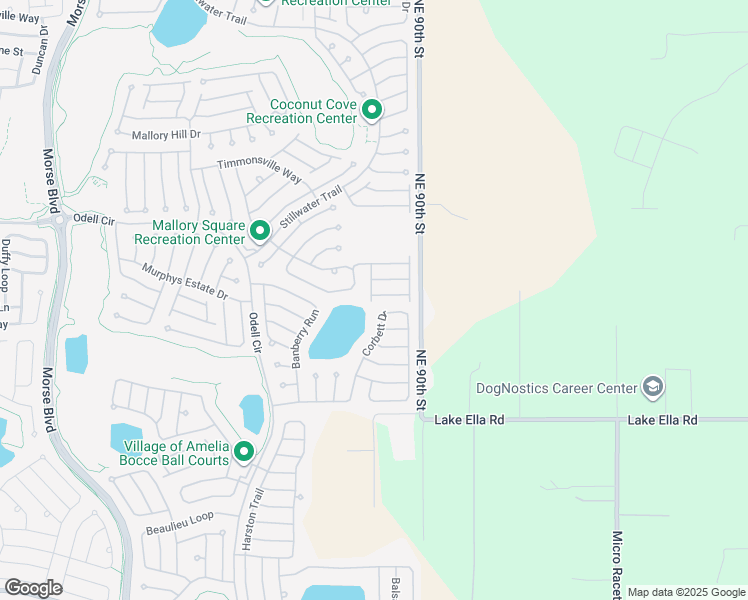 map of restaurants, bars, coffee shops, grocery stores, and more near 316 Varnville Way in The Villages
