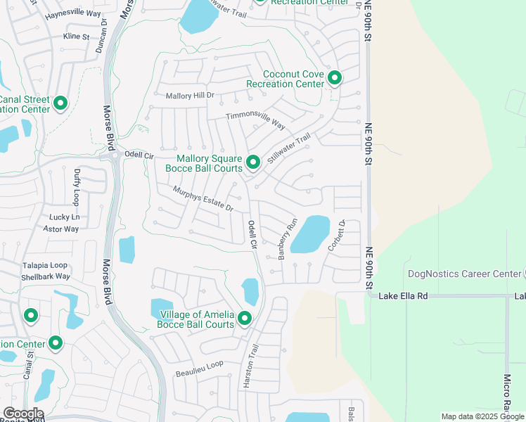 map of restaurants, bars, coffee shops, grocery stores, and more near 469 Alora Street in The Villages