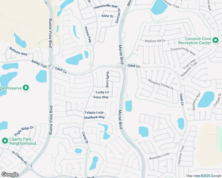 map of restaurants, bars, coffee shops, grocery stores, and more near 1719 Bugle Terrace in The Villages