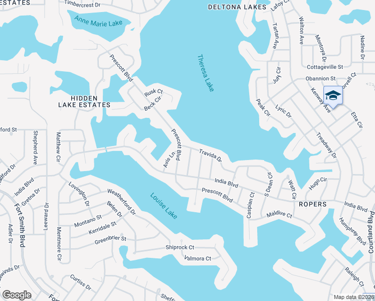map of restaurants, bars, coffee shops, grocery stores, and more near 2571 Travida Drive in Deltona