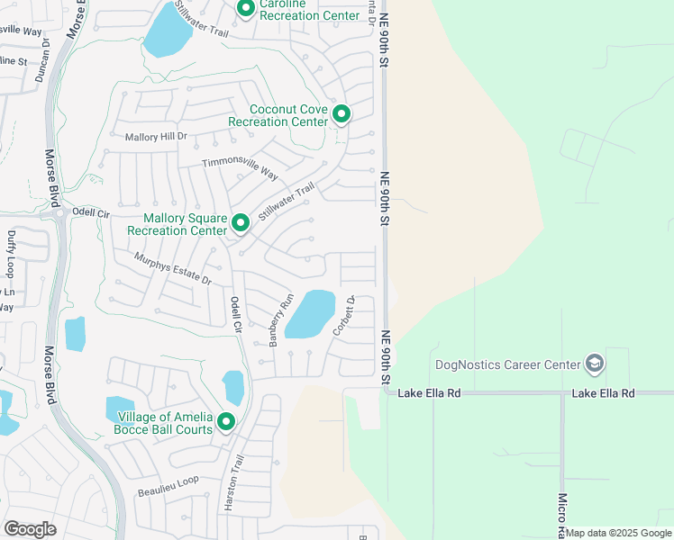 map of restaurants, bars, coffee shops, grocery stores, and more near 316 Varnville Way in The Villages