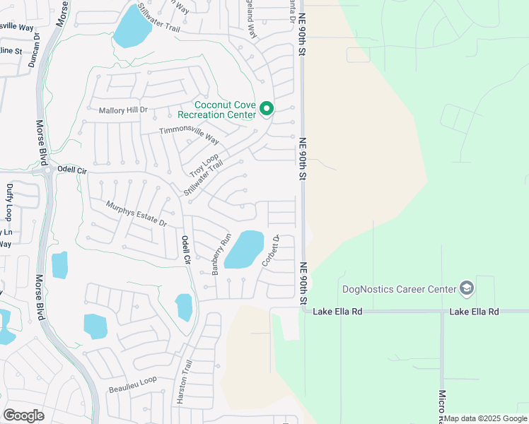 map of restaurants, bars, coffee shops, grocery stores, and more near 1682 Whitmire Terrace in The Villages