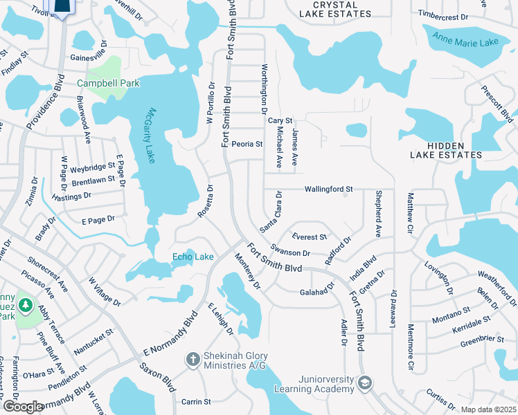map of restaurants, bars, coffee shops, grocery stores, and more near 1082 Worthington Drive in Deltona