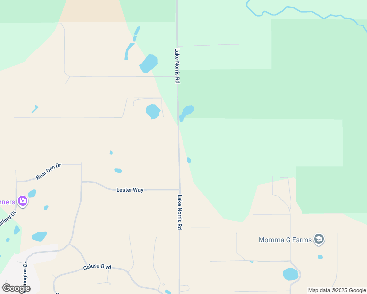 map of restaurants, bars, coffee shops, grocery stores, and more near Lake Norris Road in Eustis