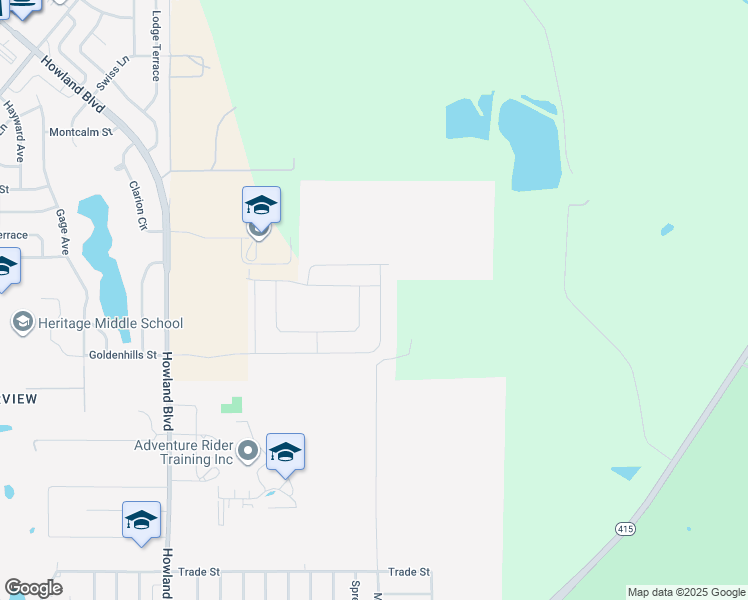 map of restaurants, bars, coffee shops, grocery stores, and more near 1007 Commuter Drive in Deltona