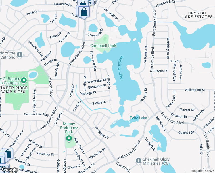 map of restaurants, bars, coffee shops, grocery stores, and more near 1699 Brentlawn Street in Deltona