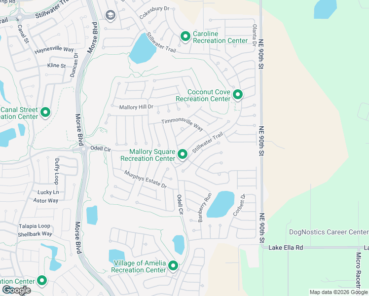 map of restaurants, bars, coffee shops, grocery stores, and more near 461 Troy Loop in The Villages