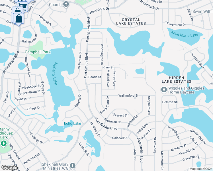 map of restaurants, bars, coffee shops, grocery stores, and more near 1108 Michael Avenue in Deltona