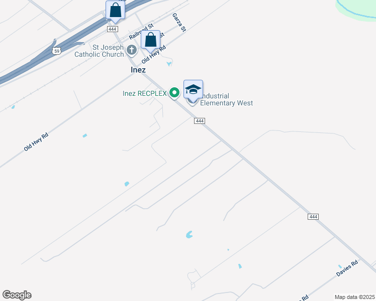 map of restaurants, bars, coffee shops, grocery stores, and more near 184 Bumpy Road in Inez