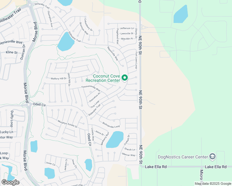 map of restaurants, bars, coffee shops, grocery stores, and more near 366 Troy Loop in The Villages