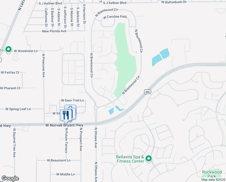 map of restaurants, bars, coffee shops, grocery stores, and more near 2295 North Andrea Point in Lecanto