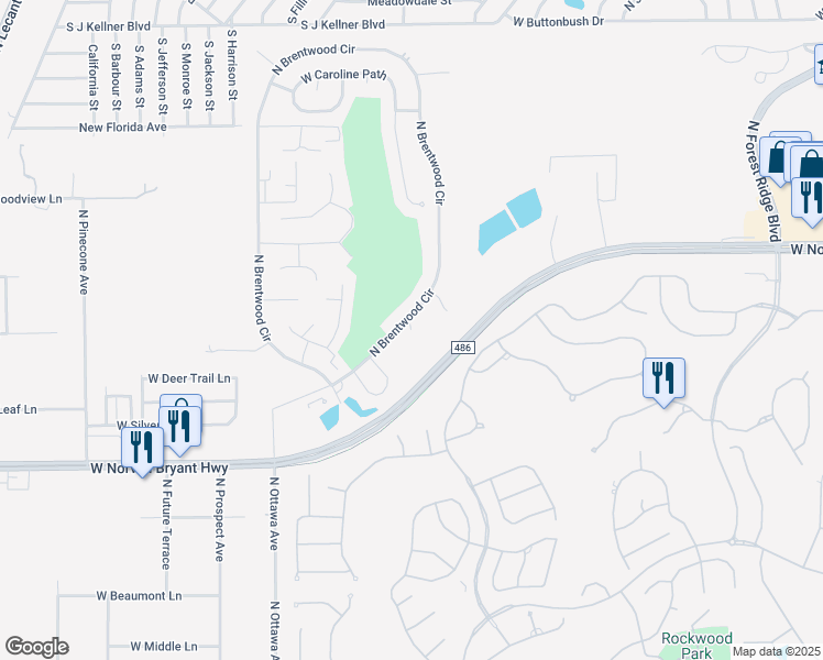 map of restaurants, bars, coffee shops, grocery stores, and more near 1578 West Sweet Oak Court in Lecanto